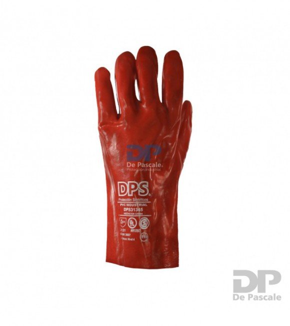 GUANTE PVC ROJO DPS 40 cm